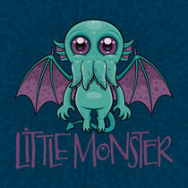 Cute Baby Cthulhu Little Monster by John Schwegel
