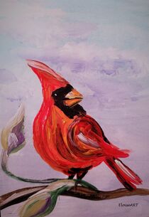 Cardinal Posing