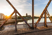 Magdeburg mit dem Magdeburger Dom und Hubbrücke von dieterich-fotografie