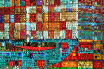 Container_Composition_blurred_02. von Manfred Rautenberg