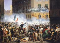 Battle in the rue de Rohan von Hippolyte Lecomte