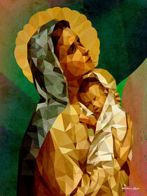Mary and baby Jesus von FABIANO DOS REIS SILVA