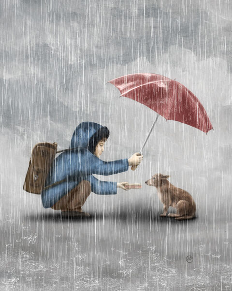 Child-wid-dog-and-umbrella-a