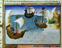 Ms Fr 2810 f.188 Navigators using an astrolabe in the Indian Ocean by Boucicaut Master