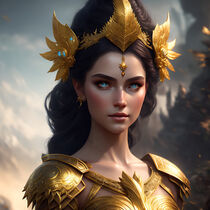 'Mystical Warrior Queen - Mystische Kriegerkönigin' von Erika Kaisersot