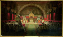 The Chapter of the Order of the Templars held at Paris by Francois-Marius Granet