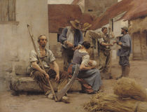 Paying the Harvesters von Leon Augustin Lhermitte