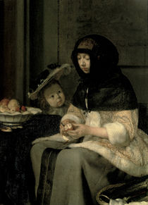 The Apple Peeler by Gerard ter Borch or Terborch