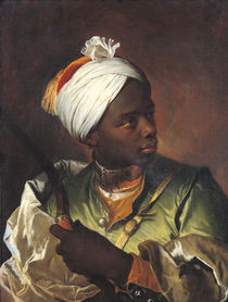 Young Negro with a Bow by Hyacinthe Rigaud