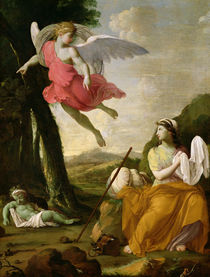 Hagar and Ishmael Rescued by the Angel by Eustache Le Sueur