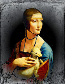 Lady with Ermine by Leonardo. von Luigi Petro