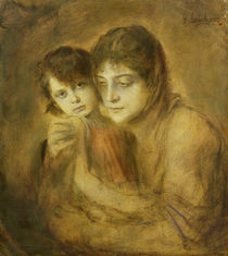 Mother and Child by Franz Seraph von Lenbach