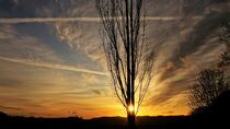 Sonnenuntergang mit Wolkenschauspiel von Christiane Fendrich