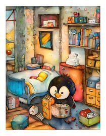 Der Pinguin im Kinderzimmer von Ernst Egener