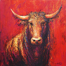 'Roter Stier' von Renate Berghaus