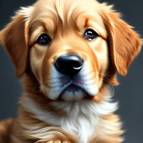 Golden retriever puppy. von Luigi Petro