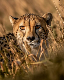 Face of Cheetah - Gesicht des Geparden by Erika Kaisersot