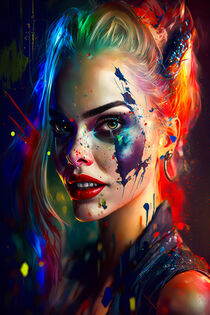 Abstract Harley Quinn by mutschekiebchen