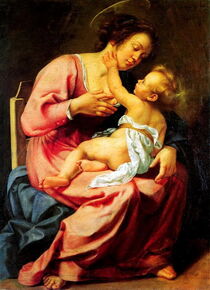 Madonna and child. by Gentileschi. von Luigi Petro