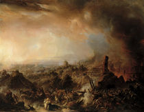 The Burning of Moscow in 1812 by Jean Charles Langlois