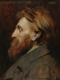 Portrait of Auguste Rodin  by Francois Flameng