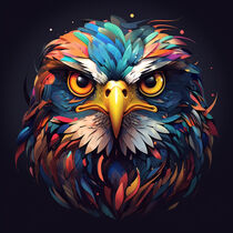 Falcon Digital Art by Patrick Schäfer