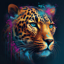 Leopard Digital Art von Patrick Schäfer