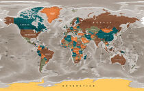 Political World Map by Sam Kal
