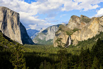 Tunnel-View, Bridalveil Falls, El Capitan and Half Dome. Yosemite, California. Tom Norring / Danita Delimont von Danita Delimont