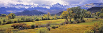 Colorado. Harvest ending in Ridgeway, just below the San Juan Mountains. Ric Ergenbright / Danita Delimont by Danita Delimont