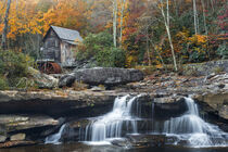 The historic grist mill on Glade Creek at Babcock State Park, West Virginia. Chuck Haney / Danita Delimont von Danita Delimont