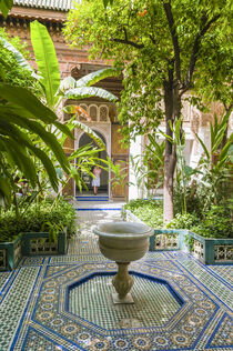 Garden of the Bahia Palace, World Heritage site. Marrakech, Morocco. Domenico Tondini / Danita Delimont von Danita Delimont