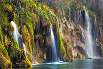 Croatia, Plitvice Lakes National Park. Waterfalls into stream. Jim Nilsen / Jaynes Gallery / Danita Delimont. by Danita Delimont