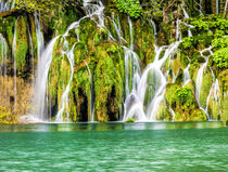 Waterfalls in the Parco Nazionale dei laghi di Plitvice, Croatia. Terry Eggers / Danita Delimont. by Danita Delimont