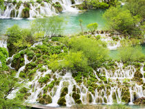 Waterfalls in the Parco Nazionale dei laghi di Plitvice, Croatia. Terry Eggers / Danita Delimont von Danita Delimont