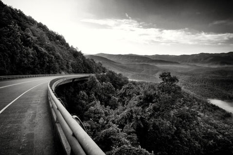 23july-bw-foothills-parkway-road