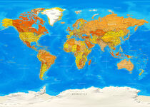 Political Map of the World von Sam Kal