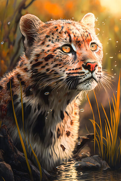 Young-leopard-druckdatei