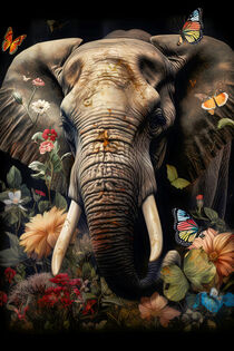 Flower Elephant No2 by mutschekiebchen