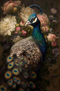 'Flower Peacock' von mutschekiebchen