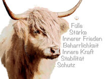 Krafttier Stier - Bulle mit innerer Kraft by Astrid Ryzek