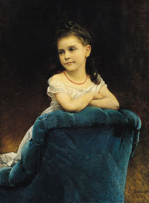 Portrait of Mademoiselle Franchetti by Leon Joseph Florentin Bonnat