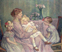 Madame van de Velde and her Children by Theo van Rysselberghe