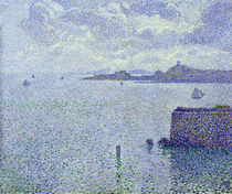 Sailing Boats in an Estuary von Theo van Rysselberghe