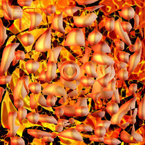 Orange Abstract von Matthew  Lacey