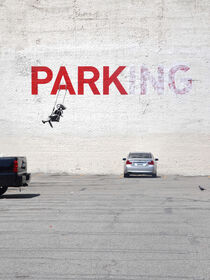 Banksy Parking (Swing Girl) von Frank Daske