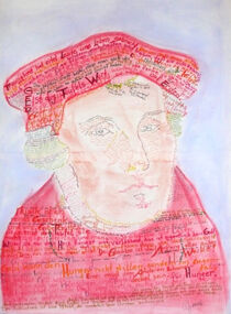 Martin Luther Wortbild by Cuanita Müller