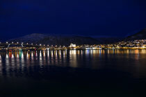 Eismeerkathedrale bei Nacht Norwegen von Cuanita Müller