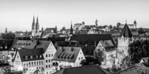 Kaiserburg und die Altstadt von Nürnberg - Schwarzweiss von dieterich-fotografie