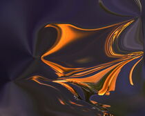 Abstrakte wellenartige Muster in violett und orange. by other-view